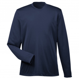 UltraClub 8622 Men\'s Cool & Dry Performance Long Sleeve Top - Navy