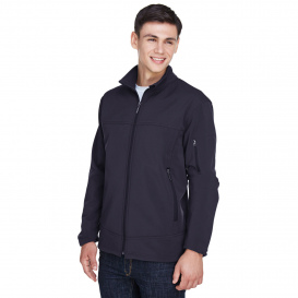 North End 88099 Men\'s Three Layer Fleece Bonded Performance Soft Shell Jacket - Midnight Navy