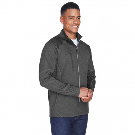 North End 88174 Men\'s Gravity Performance Fleece Jacket - Carbon Heather