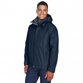 North End 88178 Men\'s Caprice 3-in-1 Jacket with Soft Shell Liner - Classic Navy