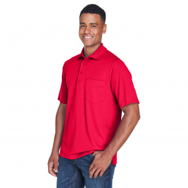 Core 365 88181P Men\'s Origin Performance Pique Polo with Pocket - Classic Red