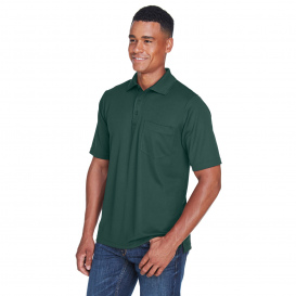 Core 365 88181P Men's Origin Performance Pique Polo with Pocket - Forest