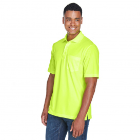 Core 365 88181P Men's Origin Performance Pique Polo with Pocket - Safety Yellow