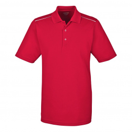 Core 365 88181R Men\'s Radiant Performance Pique Polo with Reflective Piping - Classic Red