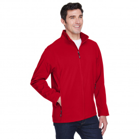 Core 365 88184 Men\'s Cruise Two-Layer Fleece Bonded Soft Shell Jacket - Classic Red