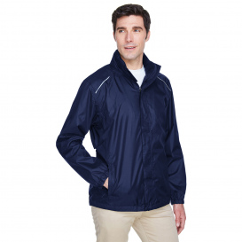 Core 365 88185 Men\'s Climate Seam-Sealed Lightweight Variegated Ripstop Jacket - Classic Navy