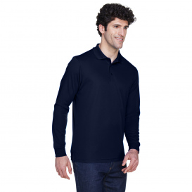 Core 365 88192T Men\'s Tall Pinnacle Performance Long-Sleeve Pique Polo - Classic Navy