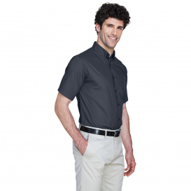 Core 365 88194 Men\'s Optimum Short-Sleeve Twill Shirt - Carbon