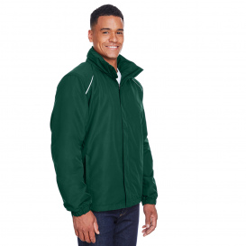 Core 365 88224 Men\'s Profile Fleece-Lined All-Season Jacket - Forest