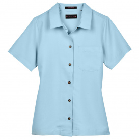 UltraClub 8981 Ladies Cabana Breeze Camp Shirt - Island Blue