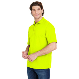 Core 365 CE104 Market Snag Protect Mesh Polo - Safety Yellow