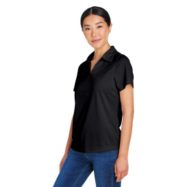 Core 365 CE104W Ladies Market Snag Protect Mesh Polo - Black