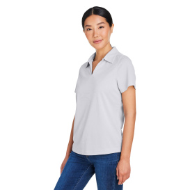 Core 365 CE104W Ladies Market Snag Protect Mesh Polo - Platinum