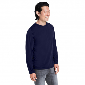 Core 365 CE111L Adult Fusion ChromaSoft Performance Long-Sleeve T-Shirt - Classic Navy