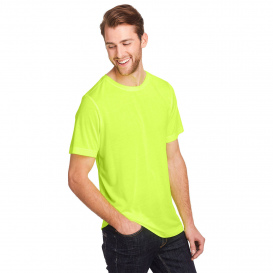 Core 365 CE111T Adult Tall Fusion ChromaSoft Performance T-Shirt - Safety Yellow