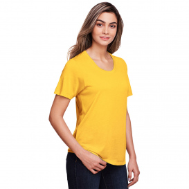 Core 365 CE111W Ladies Fusion ChromaSoft Performance T-Shirt - Campus Gold