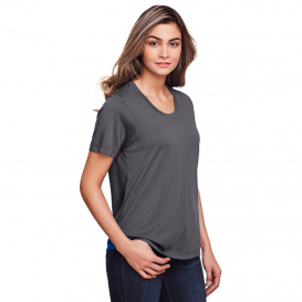 Core 365 CE111W Ladies Fusion ChromaSoft Performance T-Shirt - Carbon
