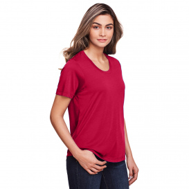 Core 365 CE111W Ladies Fusion ChromaSoft Performance T-Shirt - Classic Red