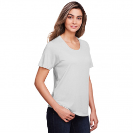 Core 365 CE111W Ladies Fusion ChromaSoft Performance T-Shirt - Platinum