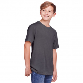 Core 365 CE111Y Youth Fusion ChromaSoft Performance T-Shirt - Carbon