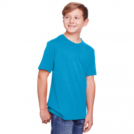 Core 365 CE111Y Youth Fusion ChromaSoft Performance T-Shirt - Electric Blue