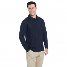 Core 365 CE112L Men's Fusion ChromaSoft Long-Sleeve Pique Polo ...