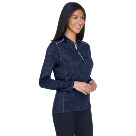 Core 365 CE401W Ladies Kinetic Performance Quarter-Zip - Classic Navy/Carbon