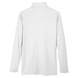 Core 365 CE405 Men\'s Fusion ChromaSoft Pique Quarter-Zip - White