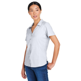 Core 365 CE510W Ladies Ultra UVP Marina Shirt - Platinum