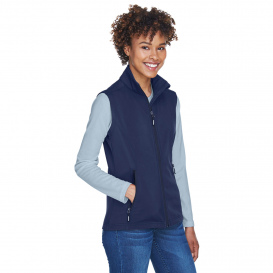 Core 365 CE701W Ladies Cruise Two-Layer Fleece Bonded Soft Shell Vest - Classic Navy