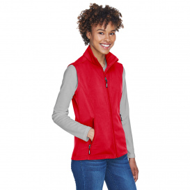 Core 365 CE701W Ladies Cruise Two-Layer Fleece Bonded Soft Shell Vest - Classic Red