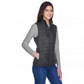 Core 365 CE702W Ladies Prevail Packable Puffer Vest - Carbon