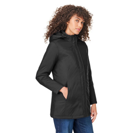 Core 365 CE725W Ladies Inspire 3-in-1 Jacket with Insulated Liner - Black/Carbon