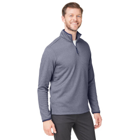 Core 365 CE73 Venture Heathered Stripe Quarter-Zip - Classic Navy/White