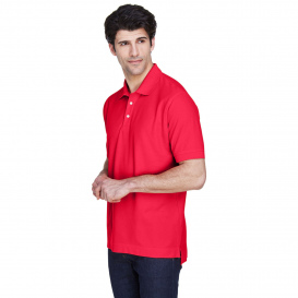 Devon & Jones D100 Men\'s Pima Pique Short Sleeve Polo - Red