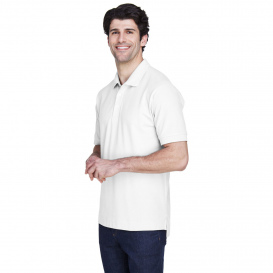Devon & Jones D100 Men's Pima Pique Short Sleeve Polo - White