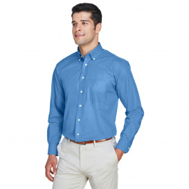 Devon & Jones D620 Men\'s Crown Woven Collection Solid Broadcloth - French Blue