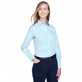 Devon & Jones D620W Ladies Crown Woven Collection Solid Broadcloth - Crystal Blue