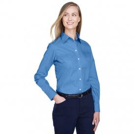 Devon & Jones D620W Ladies Crown Woven Collection Solid Broadcloth - French Blue
