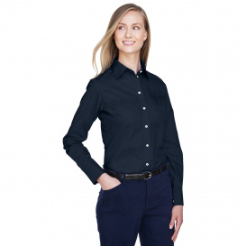 Devon & Jones D620W Ladies Crown Woven Collection Solid Broadcloth - Navy