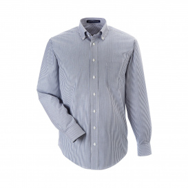 Devon & Jones D645 Men\'s Crown Woven Collection Banker Stripe - Navy