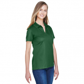 Devon & Jones DG20W CrownLux Performance Ladies Plaited Polo - Forest