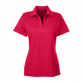 Devon & Jones DG20W CrownLux Performance Ladies Plaited Polo - Red