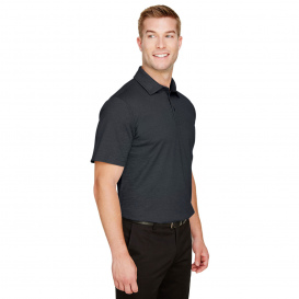 Devon & Jones DG22 CrownLux Performance Address Melange Polo - Black Heather