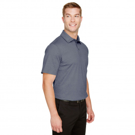 Devon & Jones DG22 CrownLux Performance Address Melange Polo - Navy Heather