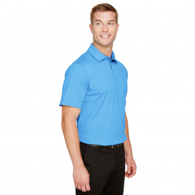 Devon & Jones DG22 CrownLux Performance Address Melange Polo - Ocean Blue Heather