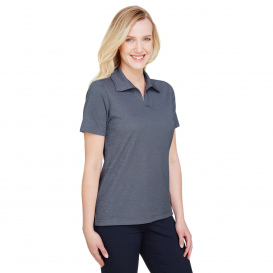 Devon & Jones DG22W CrownLux Performance Ladies Address Melange Polo - Navy Heather