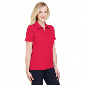 Devon & Jones DG22W CrownLux Performance Ladies Address Melange Polo - Red Heather