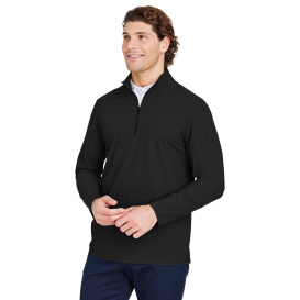 Devon & Jones DG410 CrownLux Windsor Welded Quarter-Zip - Black