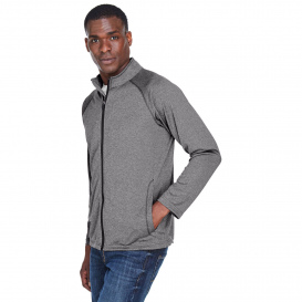 Devon & Jones DG420 Men's Stretch Tech-Shell Compass Full Zip - Dark Grey Heather